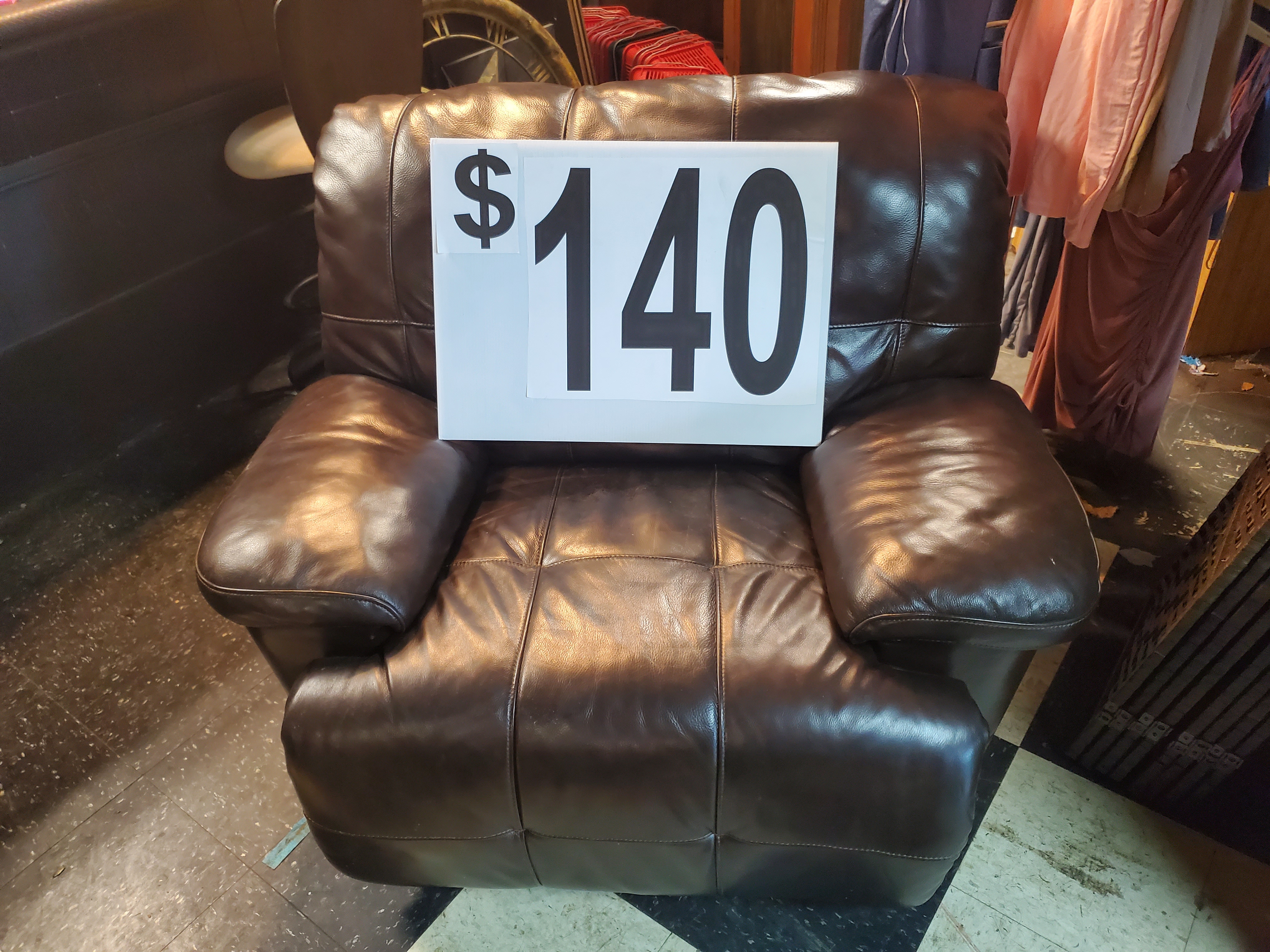 Wide recliner - good condition.  $140